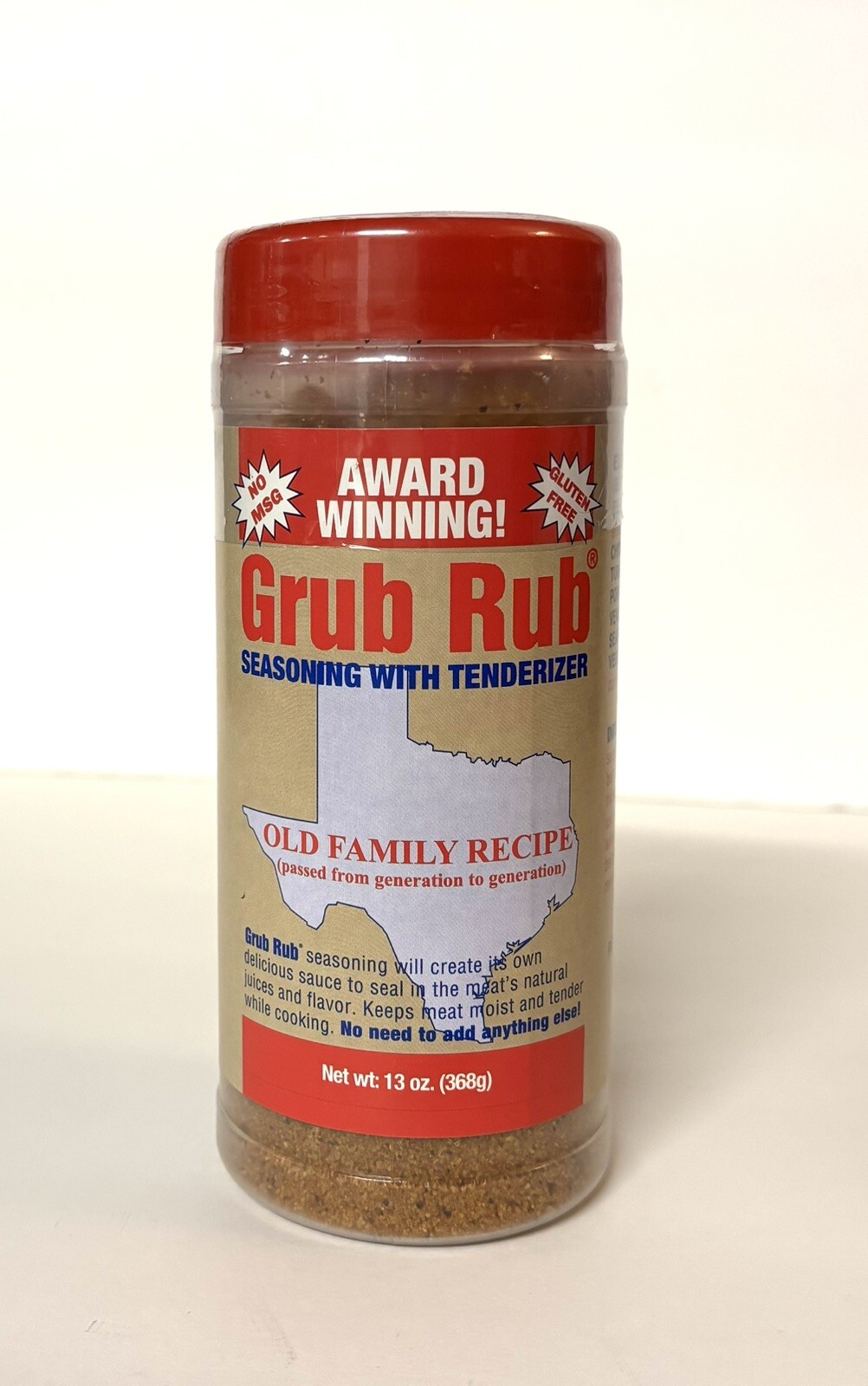 Gordon’s Grub Rub Meat Tenderizer, Seasoning, Marinade Dry Rub Meats, Vegetables