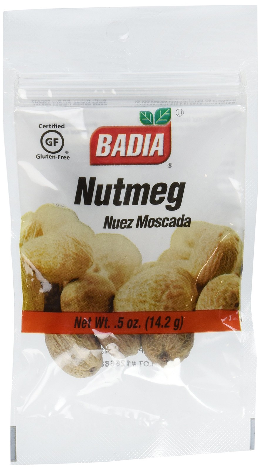 Badia Whole Nutmeg Net Wt 5 oz (14.2g) 0 Oz.