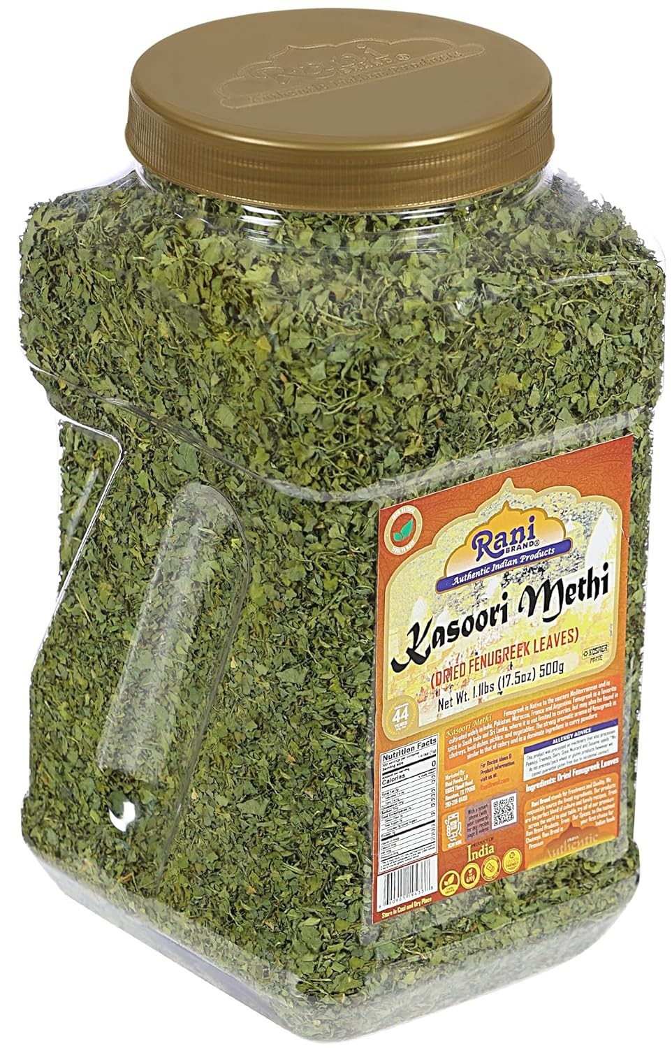 17.5oz Dried Fenugreek Leaves | Non-GMO & Preservative-Free for Healthy Cooking