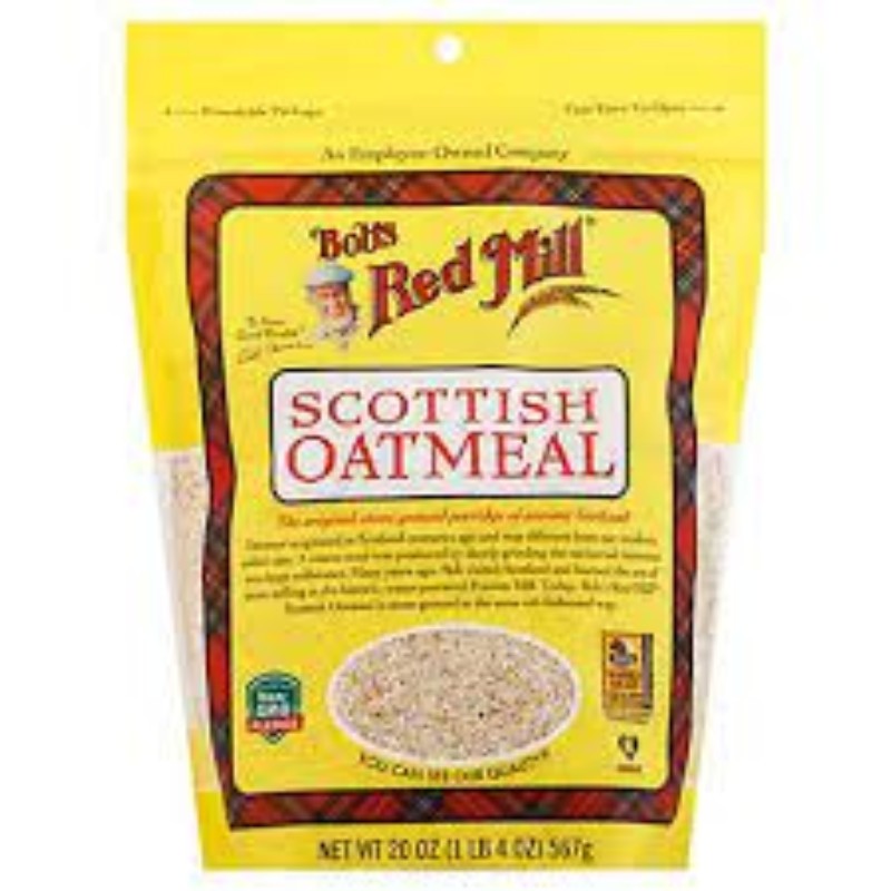 2x Bob’s Red Mill Scottish Oatmeal Stone Ground Porridge Hot Cereal Bunch 20oz