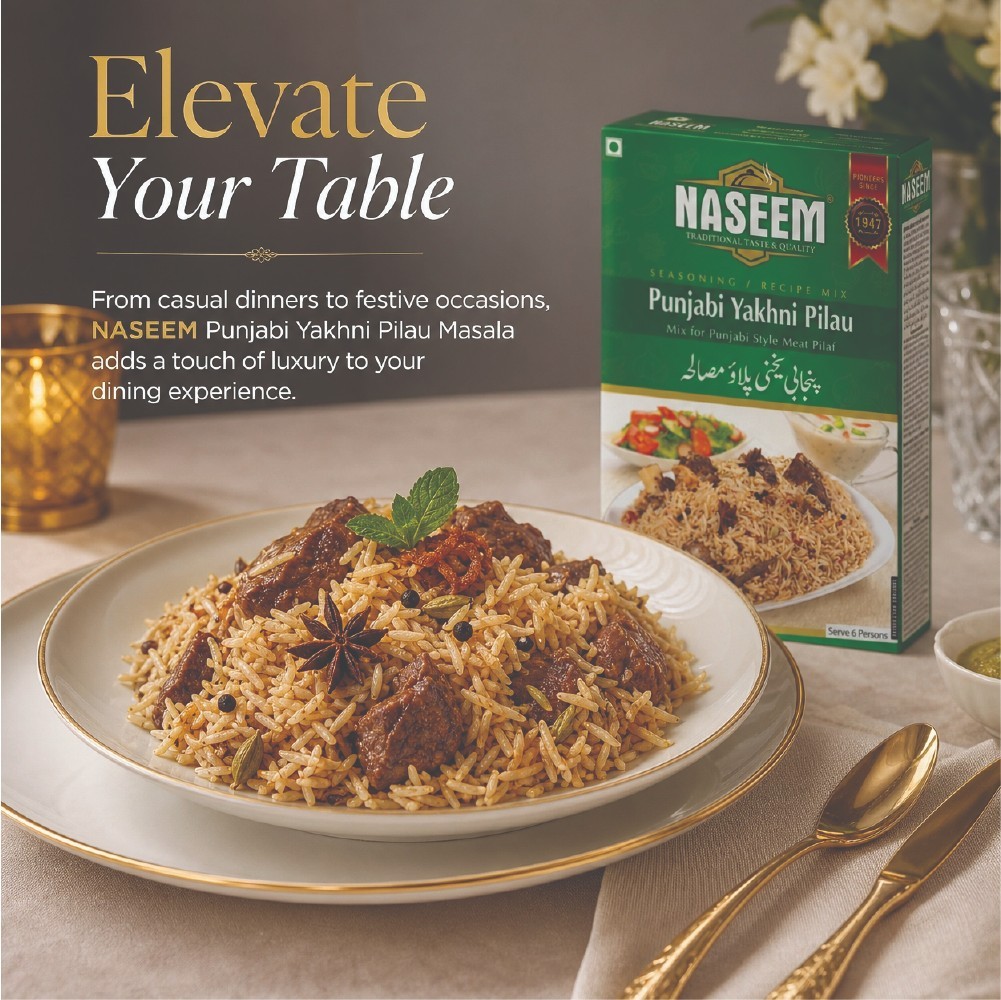 Pack of 24 Naseem Yakhni Pilau Masala 50g Pakistani Rice Masala Seasoning Mix