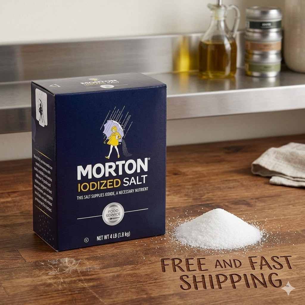 Morton Iodized Salt, 64 oz. FREE SHIPPING