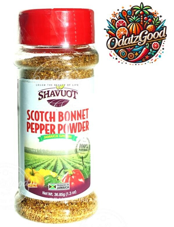 Shavuot Scotch Bonnet Pepper Powder | Product of Jamaica | 1.3 oz (36.85g)