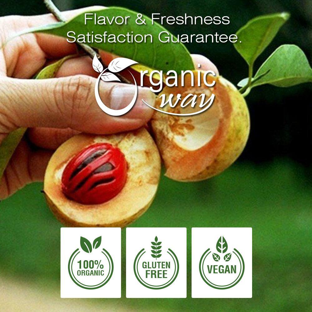 Organic Way Ground Nutmeg Powder – Organic, Kosher & USDA Certified