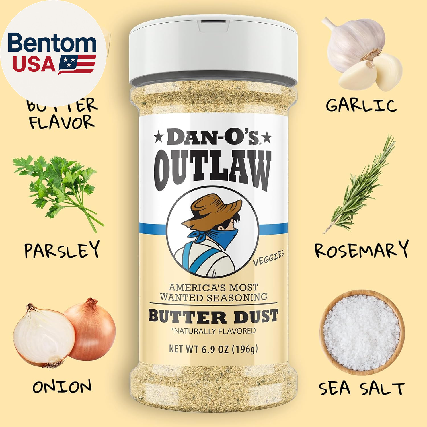 Dan-O’S Outlaw Seasoning Variety Pack – 3 Bottle Set – Butter Dust, Butter Steak