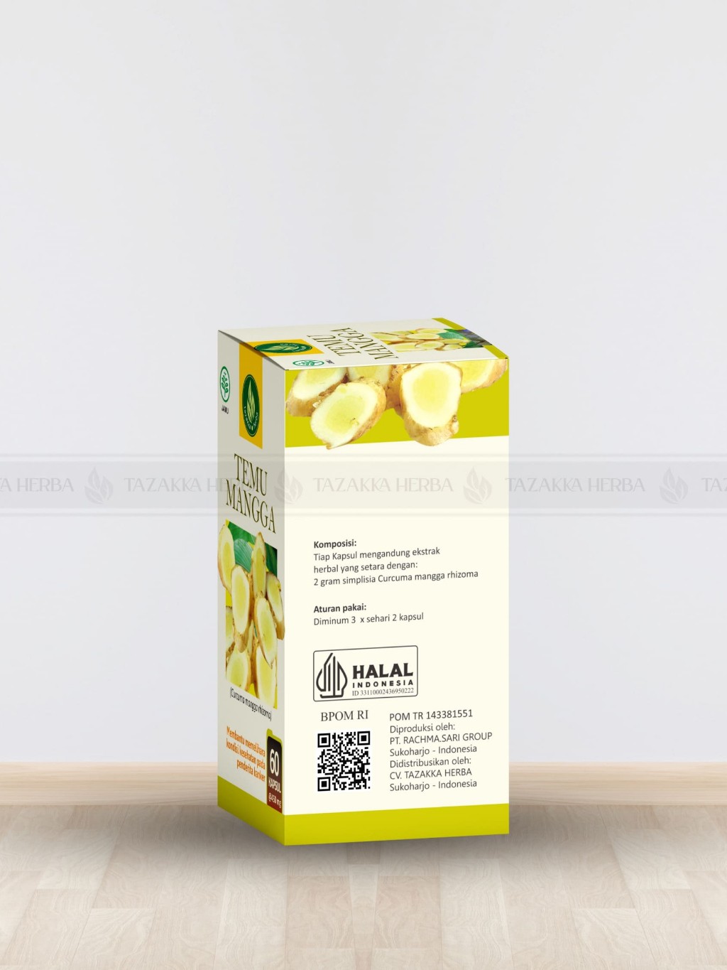 3x Mango Ginger Herbal Capsules 60 Caps 240g bundle, mindful cooking
