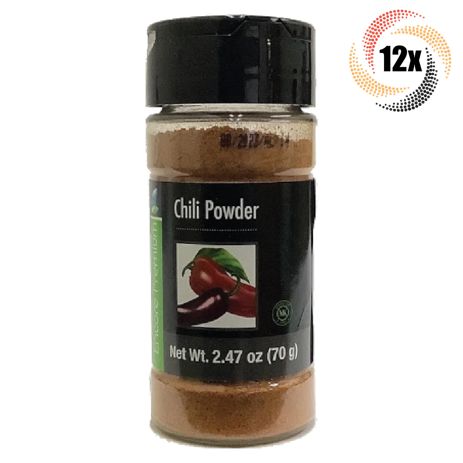 12x Shakers Encore Original Flavorful Chili Powder | 2.47oz | Fast Shipping!