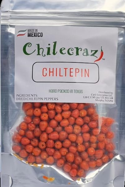 Mexican Dried Chiltepin Peppers 1oz Bag. Great For Use with Seafood Dishes/Ma…