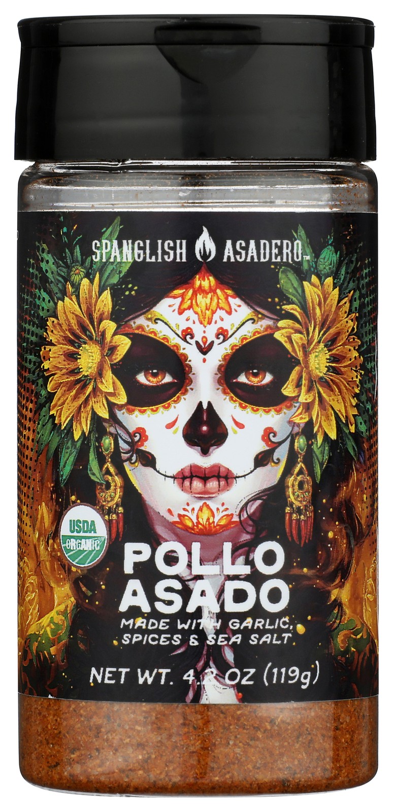 Pollo Asado Seasoning By Spanglish Asadero 4.2 Oz Garlic And Spice Blend 6 Pack
