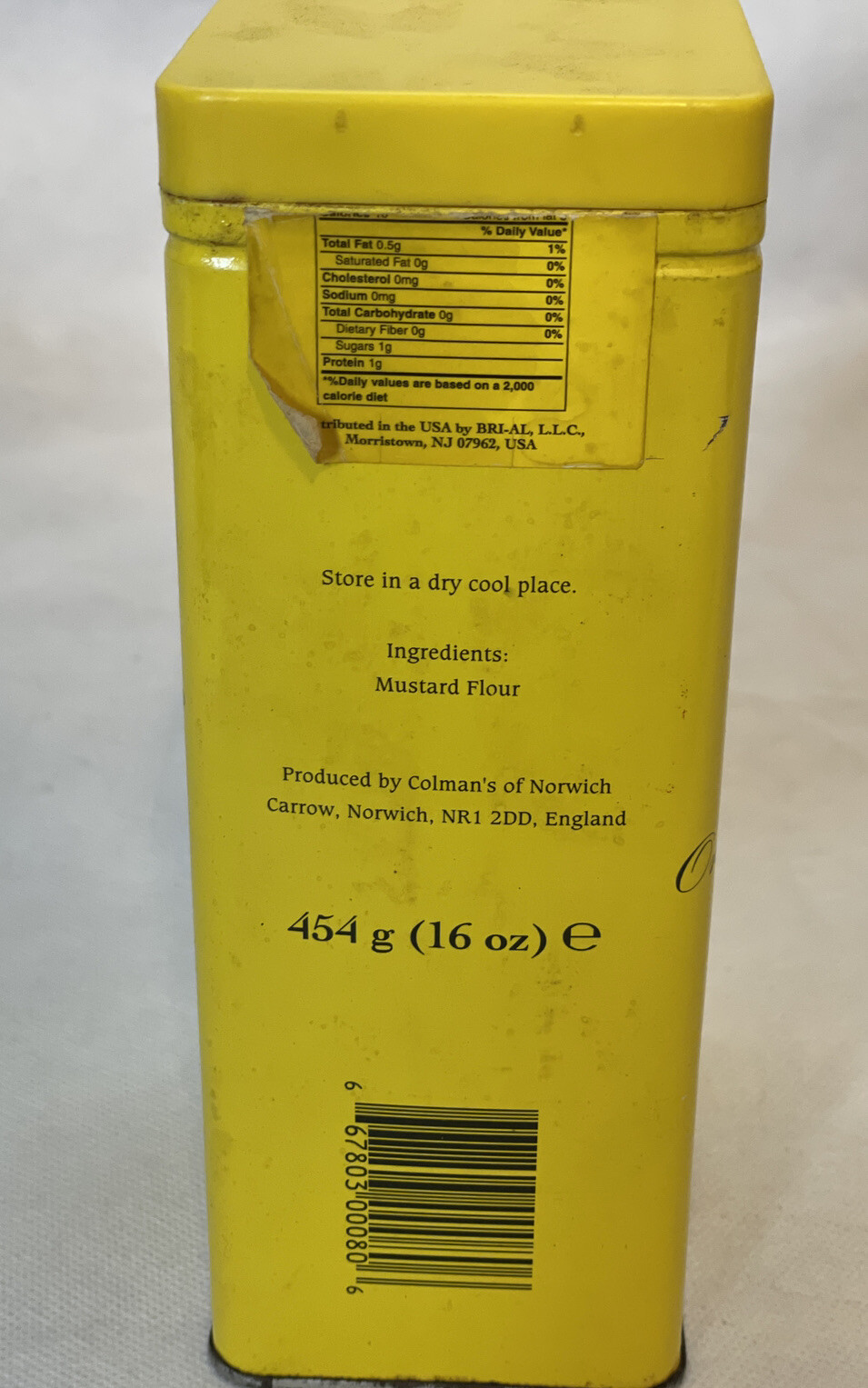 Colman’s, Dry Mustard Powder Tin This Item Is Preowned