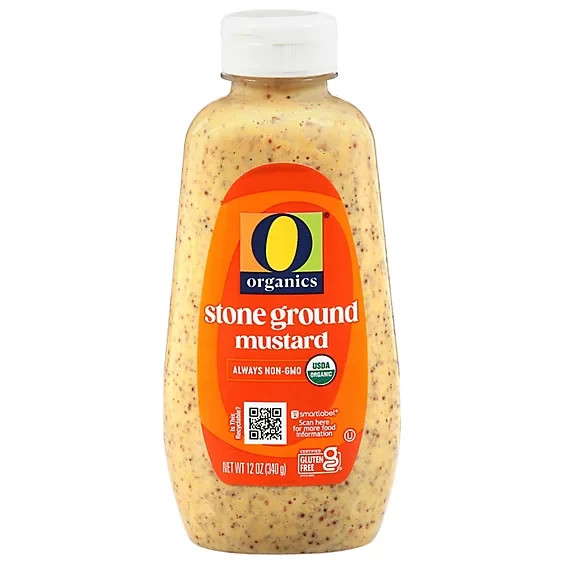 O Organics Organic Mustard Stone Ground Bottle – 12 Oz- 1 PACK