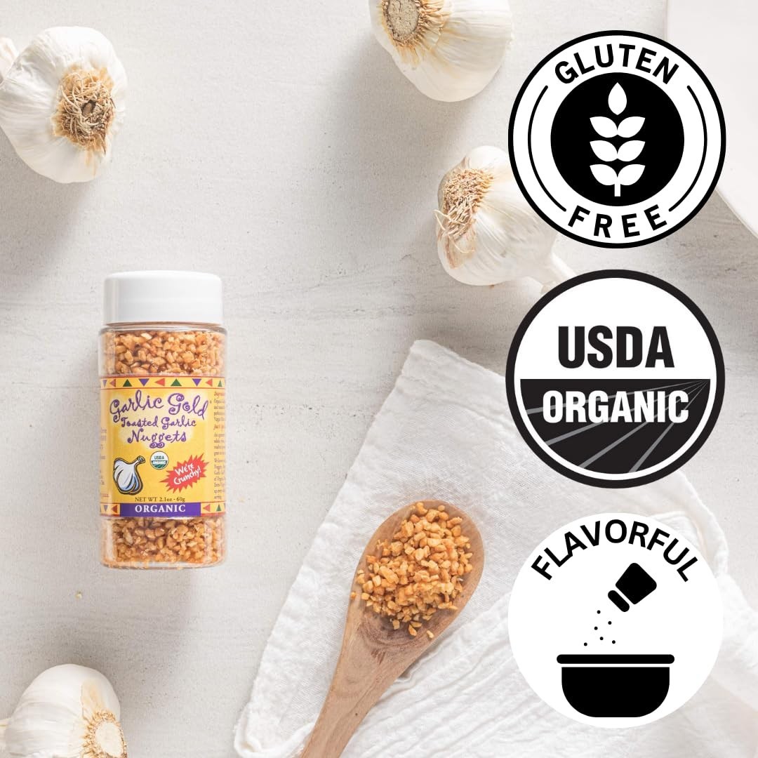 Gourmet Roasted Garlic Nuggets, USDA Organic, 2.1oz x 6 Pack