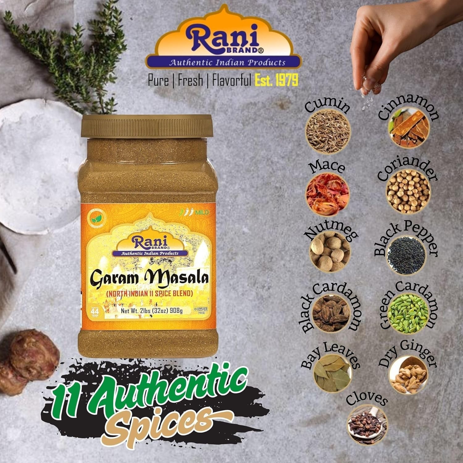 Indian Garam Masala Spice Blend 2lb All Natural Kosher Gluten-Free