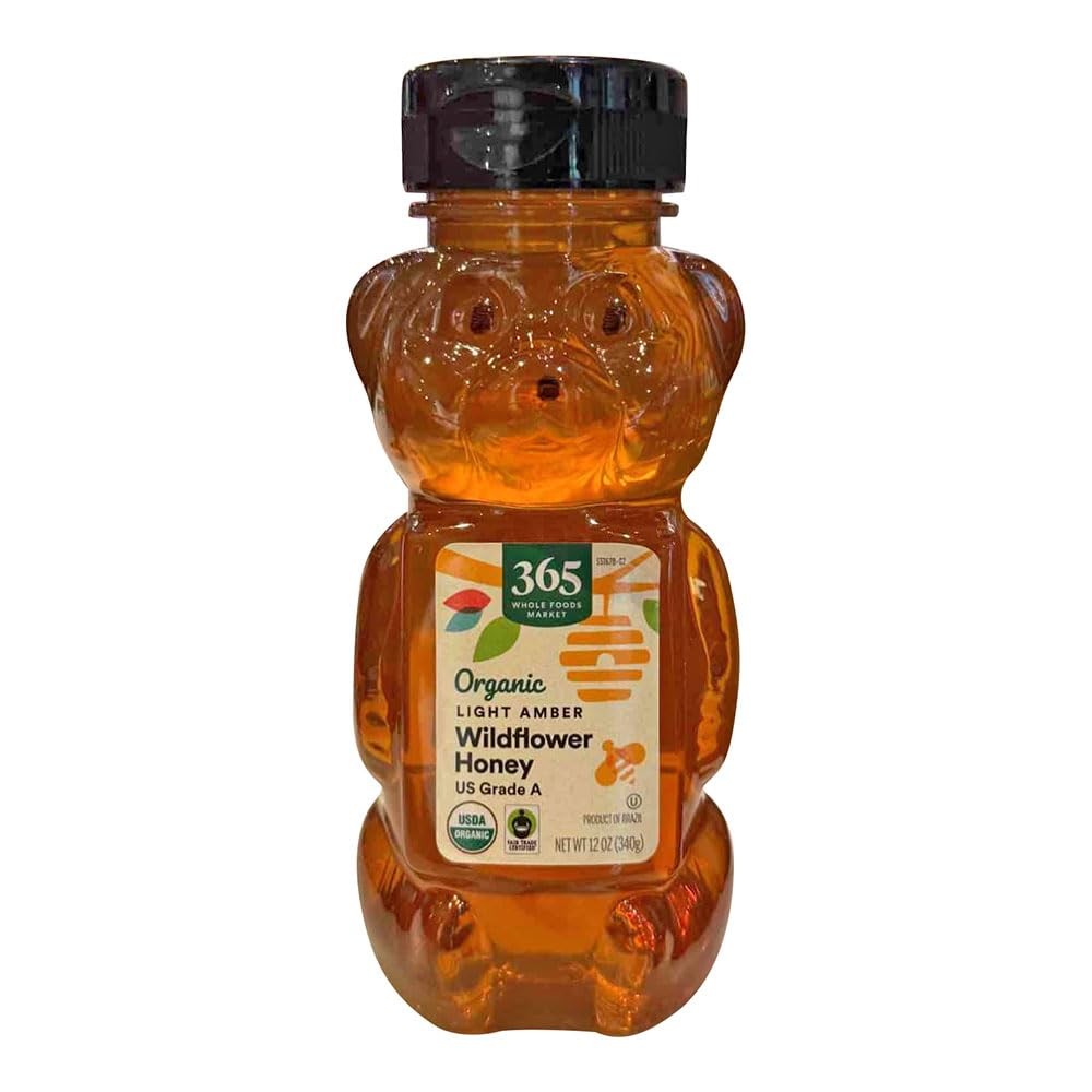 Organic Light Amber Wildflower Honey 12 Ounce