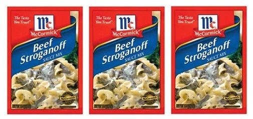 McCormick Beef Stroganoff Seasoning Mix 3 Packet Pack