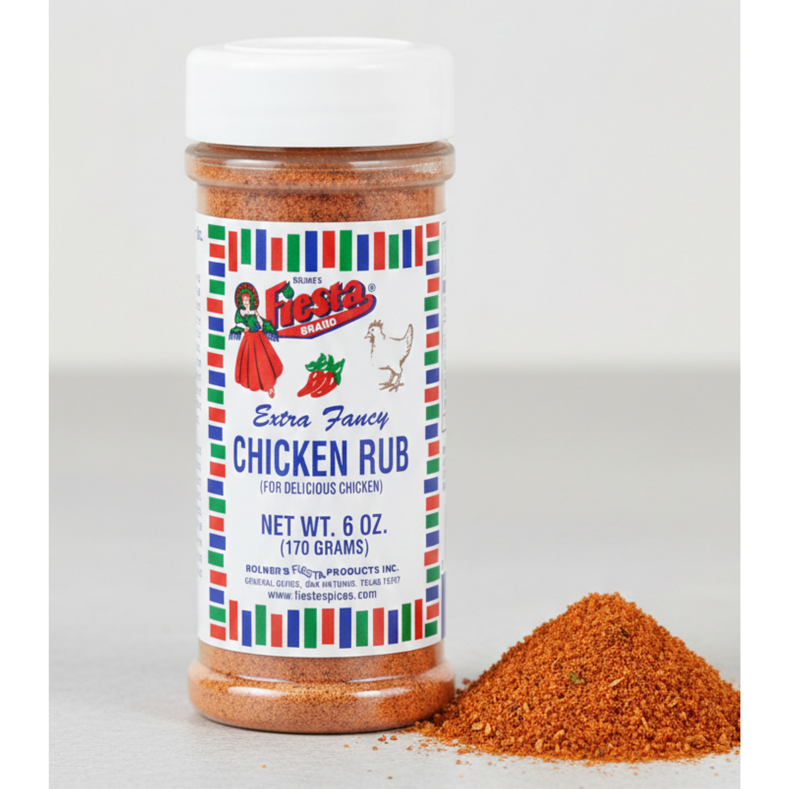 Bolner’s Fiesta Chicken Rub 6 oz Extra Fancy For Chicken Texas BBQ Spice