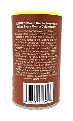 Konriko Creole Seasoning Pack of 3 Gluten Free No MSG 2 Ounce Each