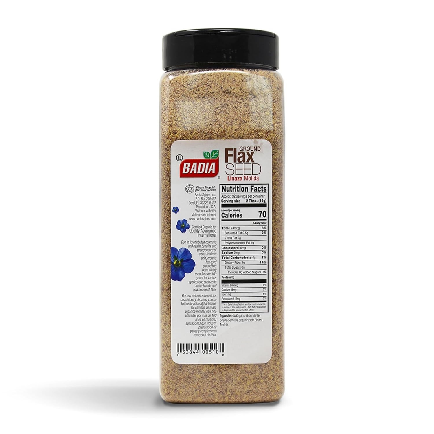 Organic Flax Seeds – Badia Natural Superfood for Daily Use