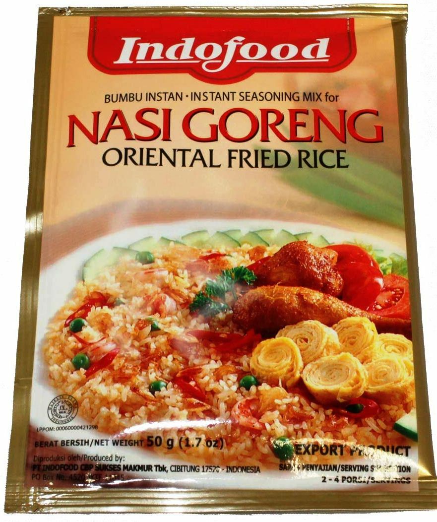 Indofood Instant Seasoning Mix Nasi Goreng for Oriental Fried Rice 1.07oz 3Pack