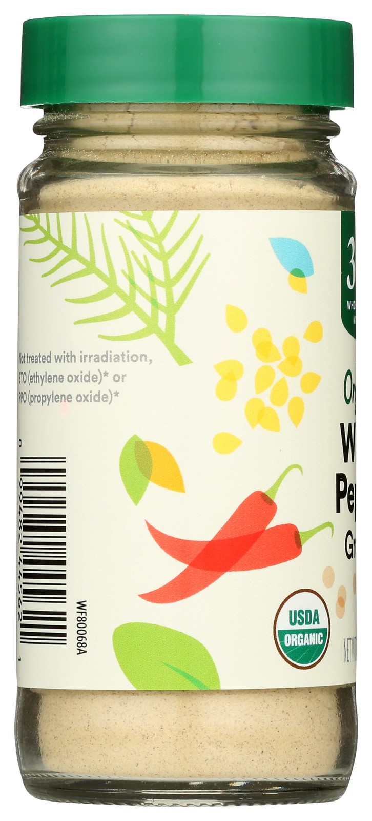 365 By WFM, Organic White Pepper Ground, 1.69 Ounce – 5 Count