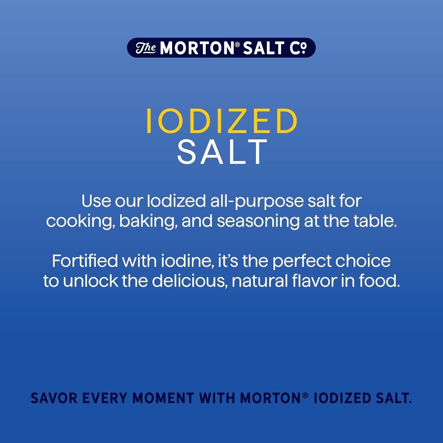 Iodized Salt, All-Purpose, 26 oz, 3-Pack – All-Purpose, Ideal for Cooking & T…