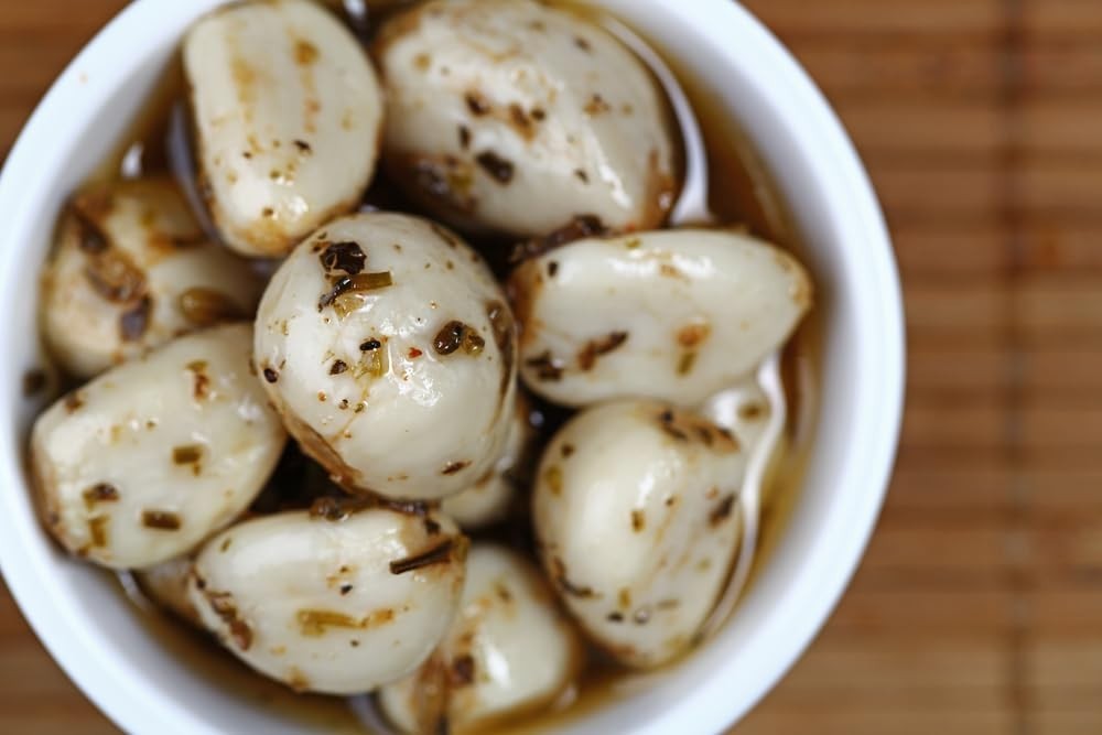 Spanish Garlic Pickles – 15.9oz x 2, Herb Infused
