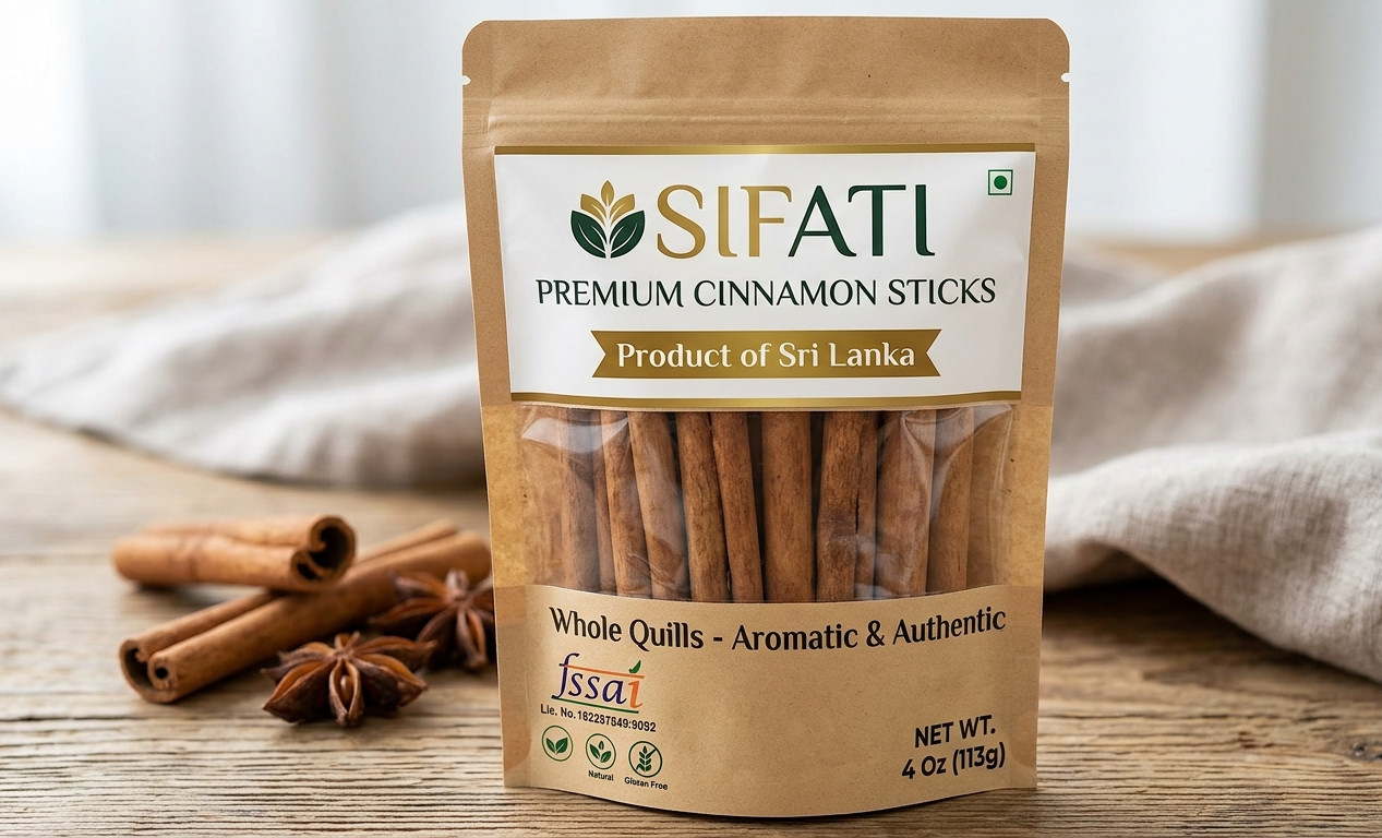 Premium Organic Ceylon Cinnamon Sticks -4 Oz for Cooking & Backing | Sri Lankan