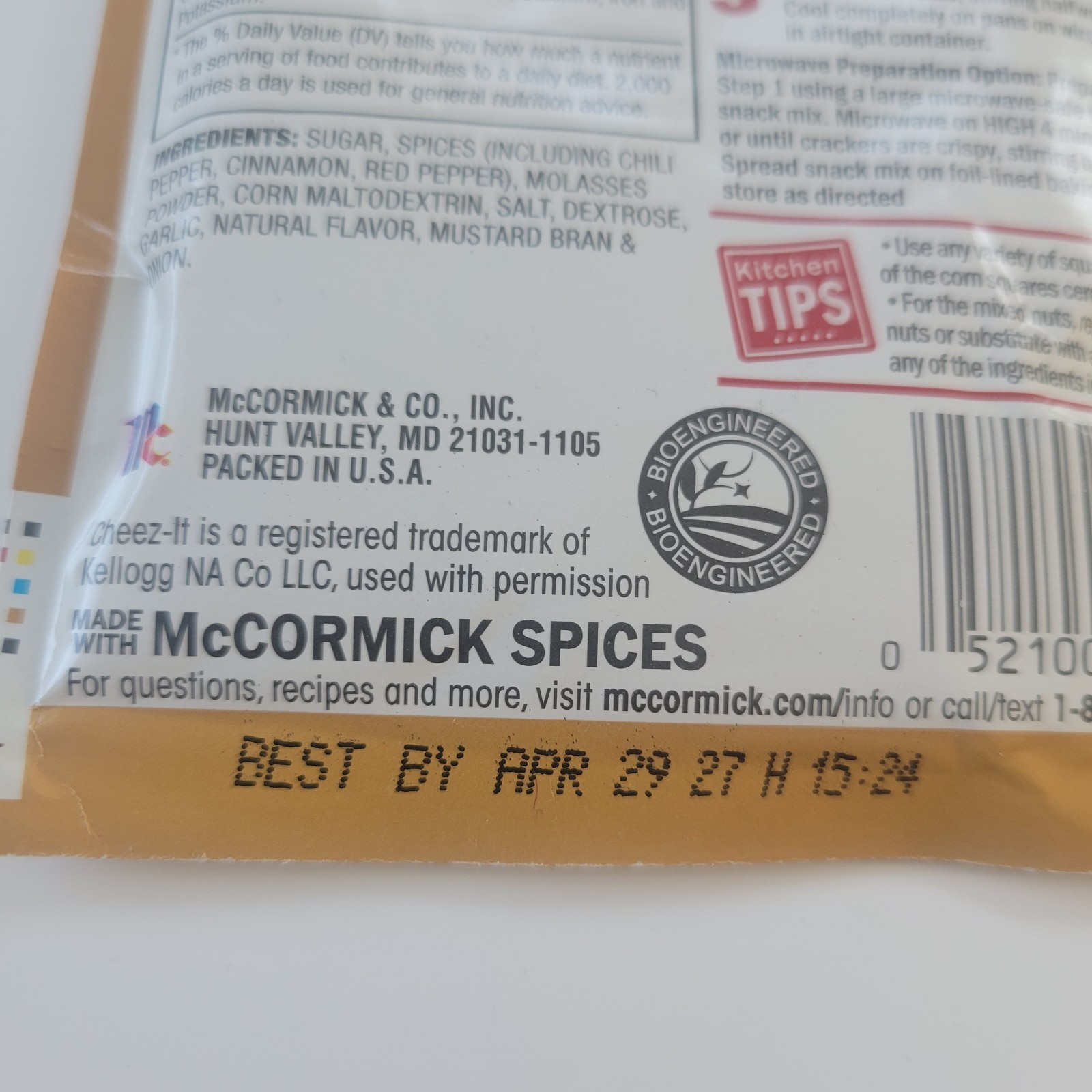 x7 McCormick SWEET & SPICY Holiday Party Mix Seasoning Packets Exp 04/27