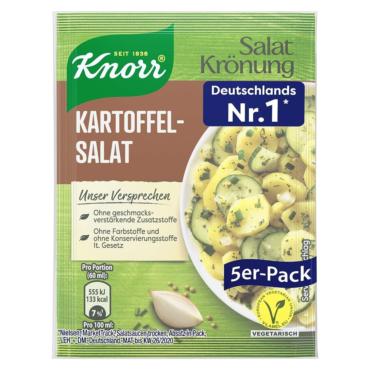4 x 5 pcs Knorr Salat Krönung Kartoffelsalat salad seasoning for potato salad