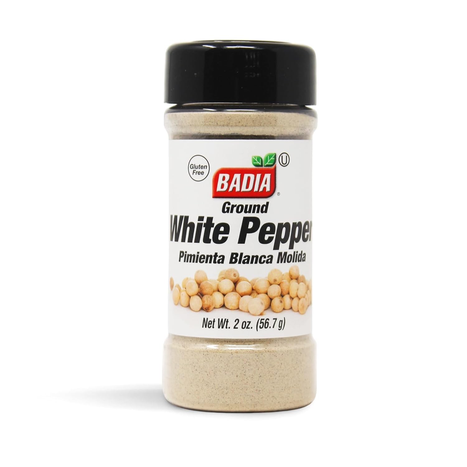 Badia Ground White Pepper, 2 oz – Smooth, Mellow Heat and 2 Ounce (Pack of 1)