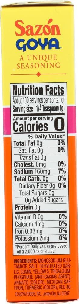 Goya Sazon Con Azafran – 3.52 oz (1 pack)
