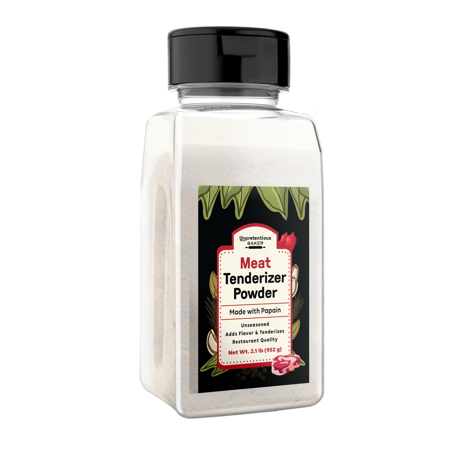 Meat Tenderizer Powder (4 Cups), Unseasoned Blend, Adds Flavor, Great For Mos…