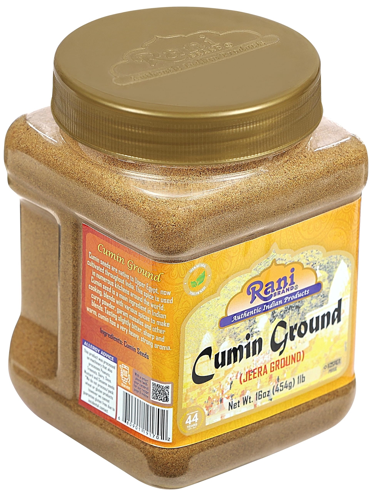 Rani Cumin (Jeera) Powder Spice 16oz (1lb) 454g PET Jar