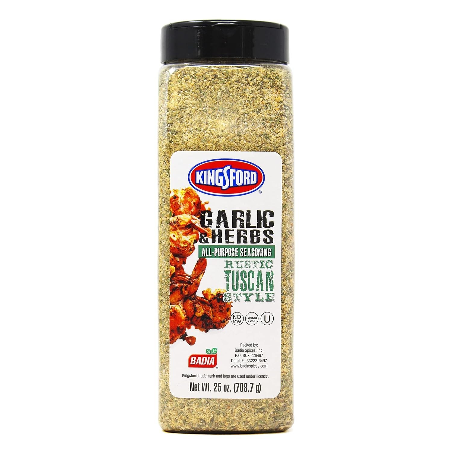 Kingsford Badia Garlic & Herbs All-Purpose Seasoning, 25 oz, Rustic Tuscan Style