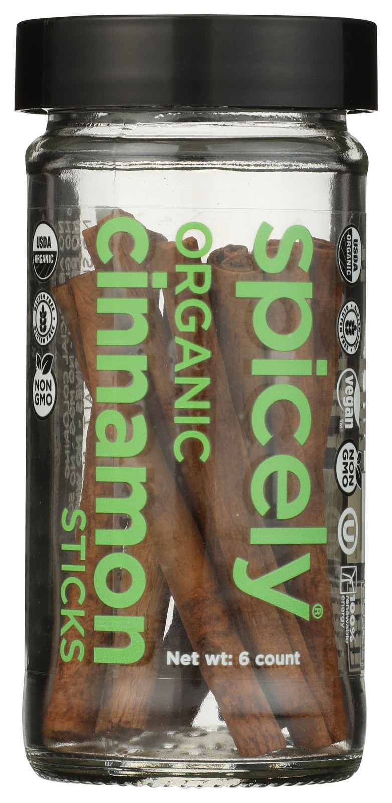 Organic Cinnamon Sticks By Spicely Organics 6 Ct 3 Pack