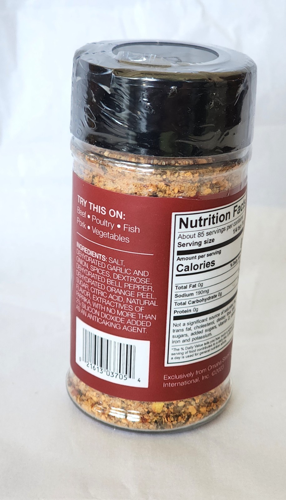NEW OMAHA STEAKS SEASONING 3oz SEALED Classic Blend Flavor Seasoning NEW BATCH