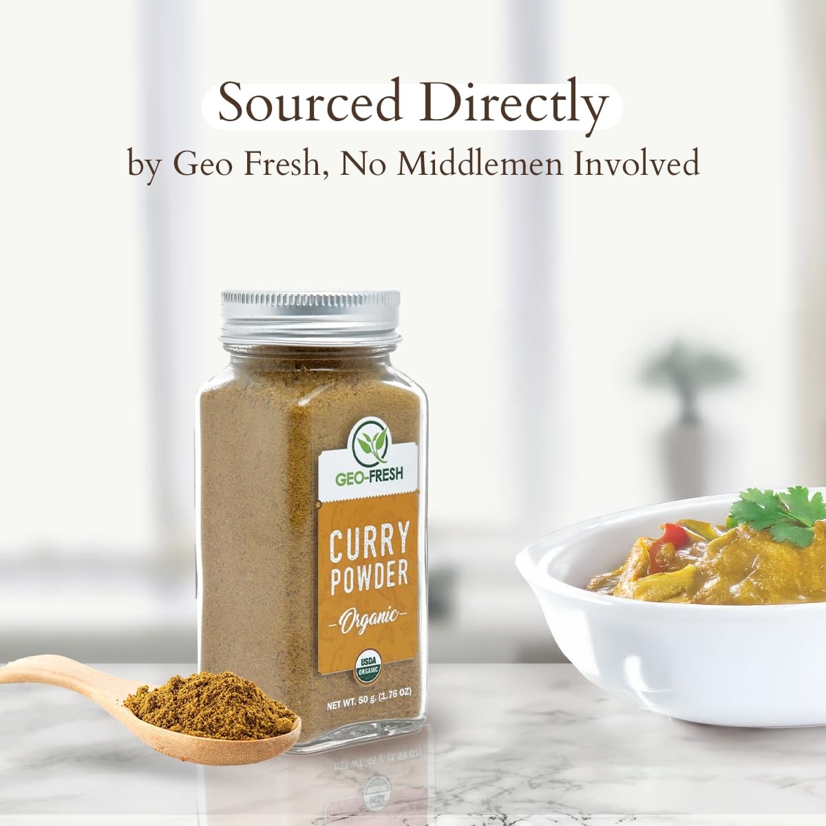 Geo-Fresh Organic Curry Powder – 1.76 oz (50g) – –…