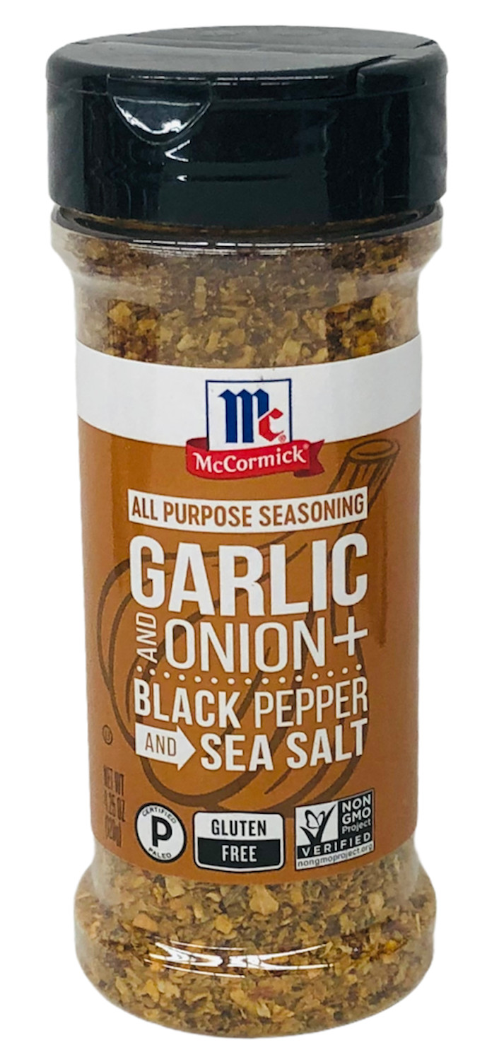 McCormick All Purpose Garlic Onion Black Pepper & Sea Salt Seasoning 4.25 oz