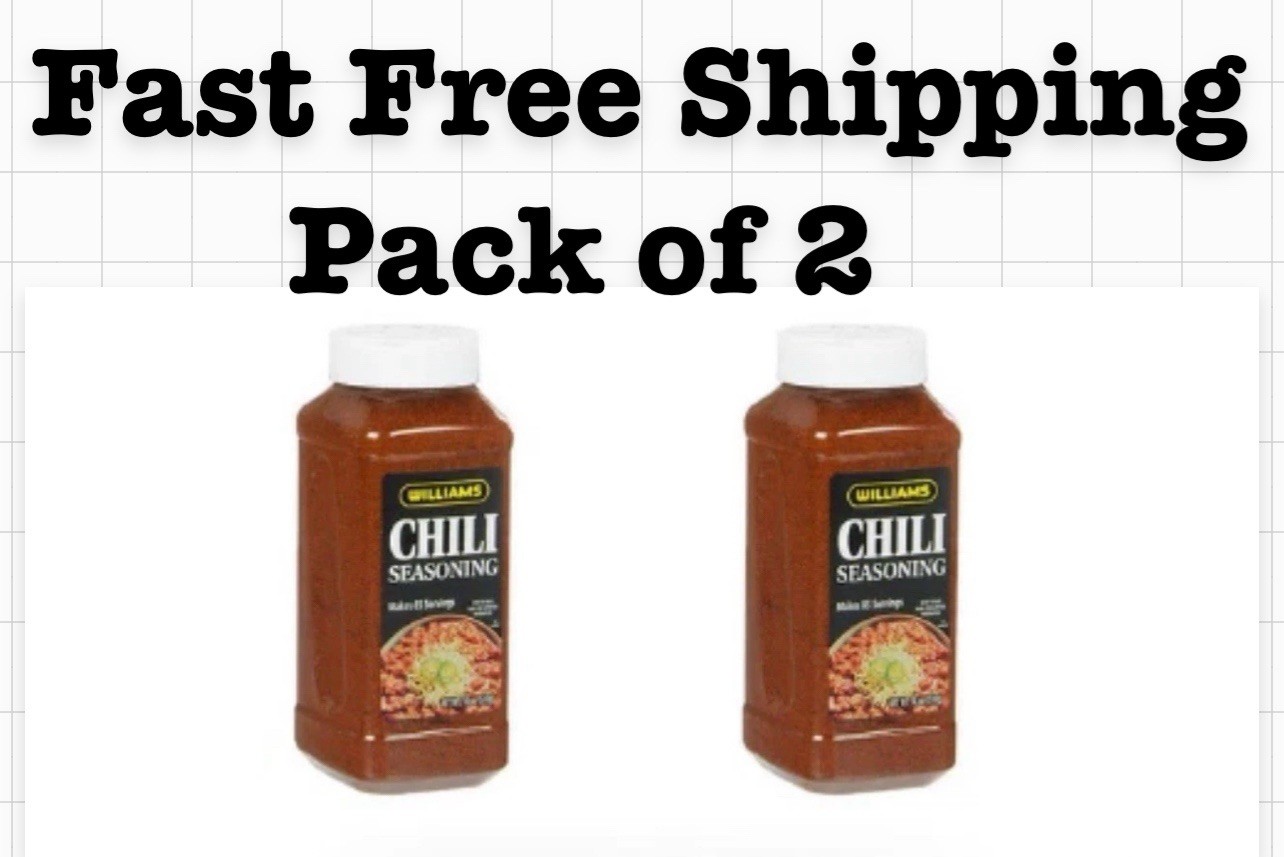 2 Pack Williams Chili Seasoning 18 oz. FREE SHIPPING