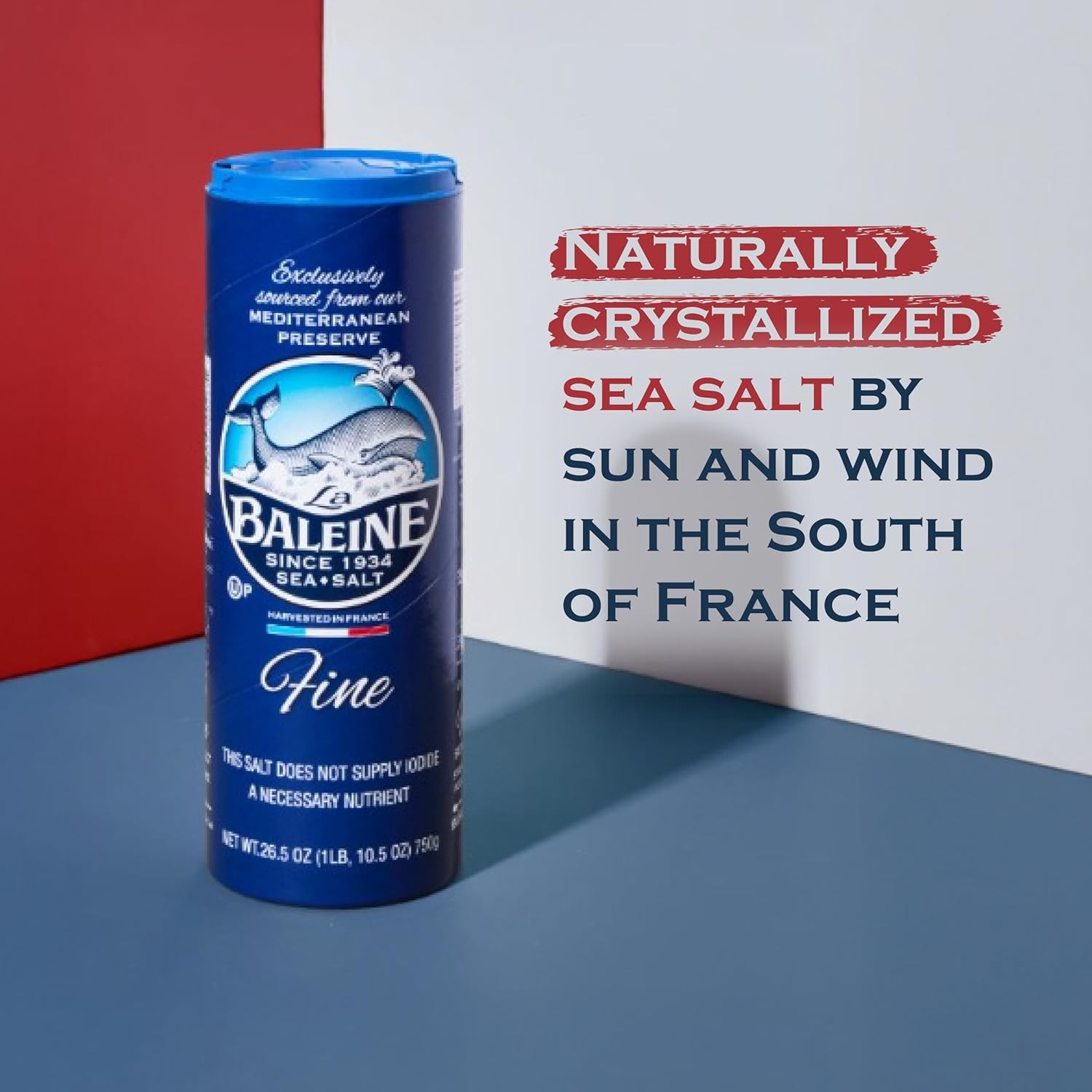 Fine & Coarse Sea Salt Bundle 2 Pack La Baleine Sea Salt