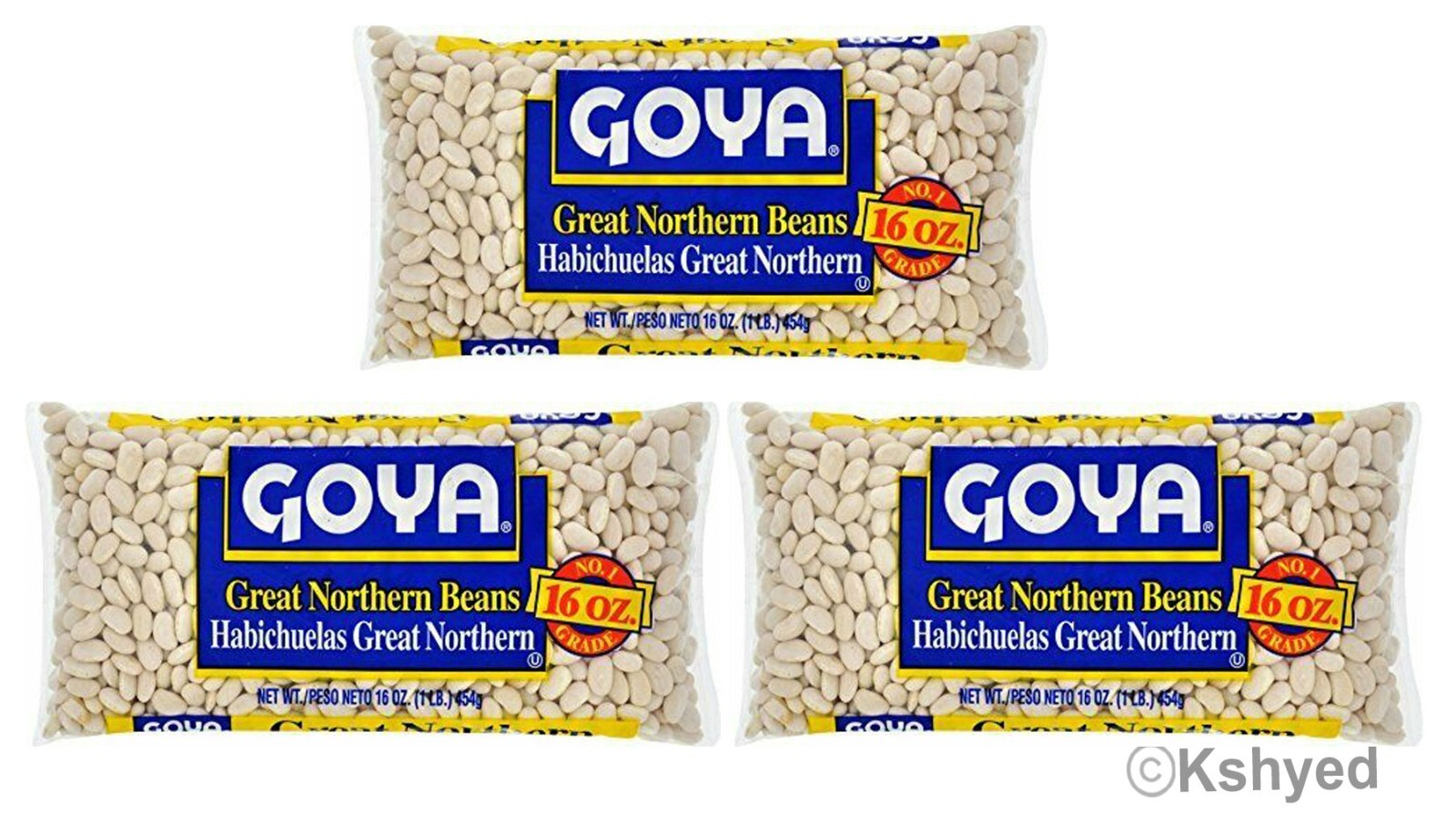 3 Pack of Goya Great Northern Beans, 16 Ounce (3 Pack) Best Seller Free Shipping