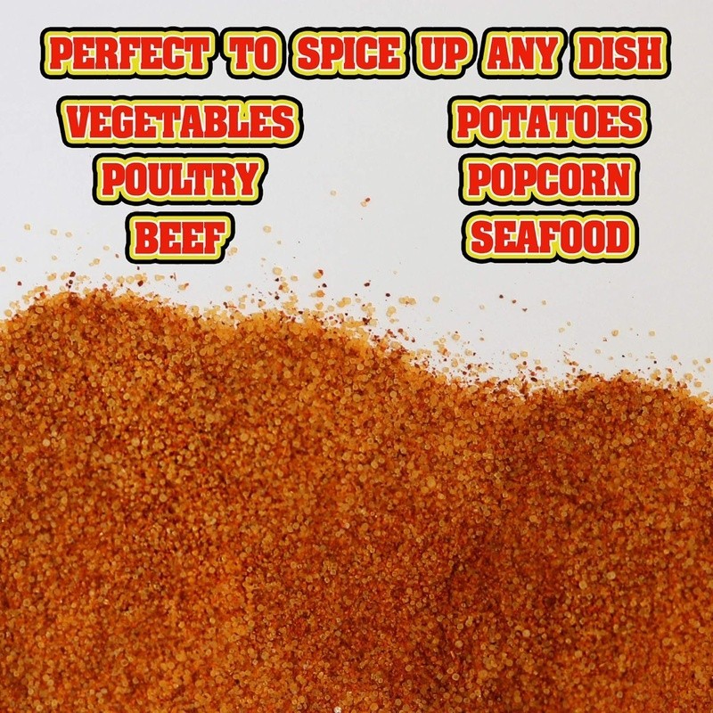 Hot Carolina Reaper Pepper Gourmet Salt Perfect Popcorn Seasoning Cooking Gift
