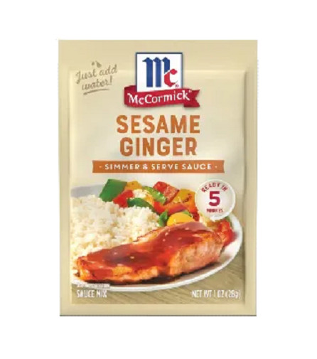 McCormick Simmer & Serve Sauce Sesame Ginger 3 Packet Pack