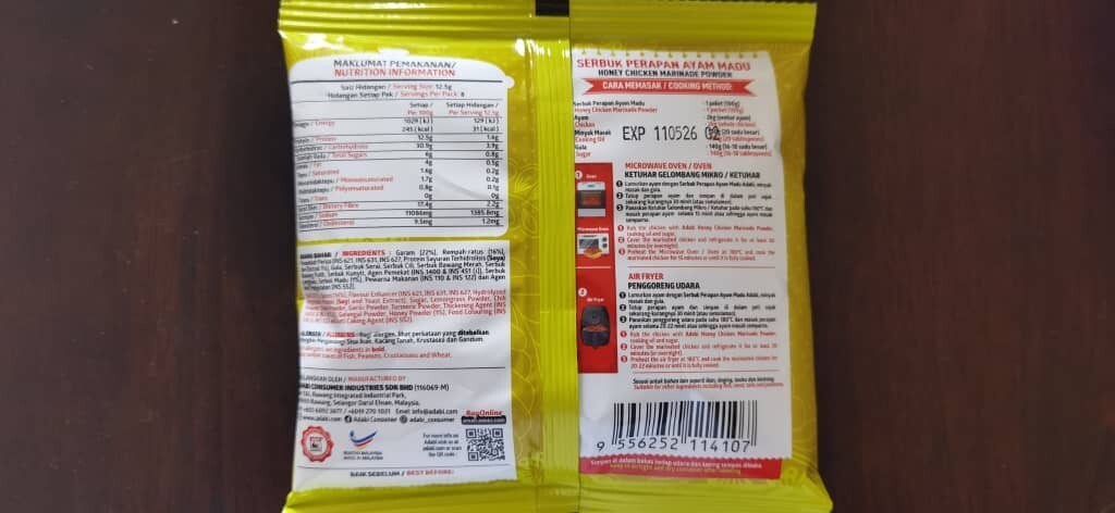 HONEY CHICKEN MARINADE POWDER
