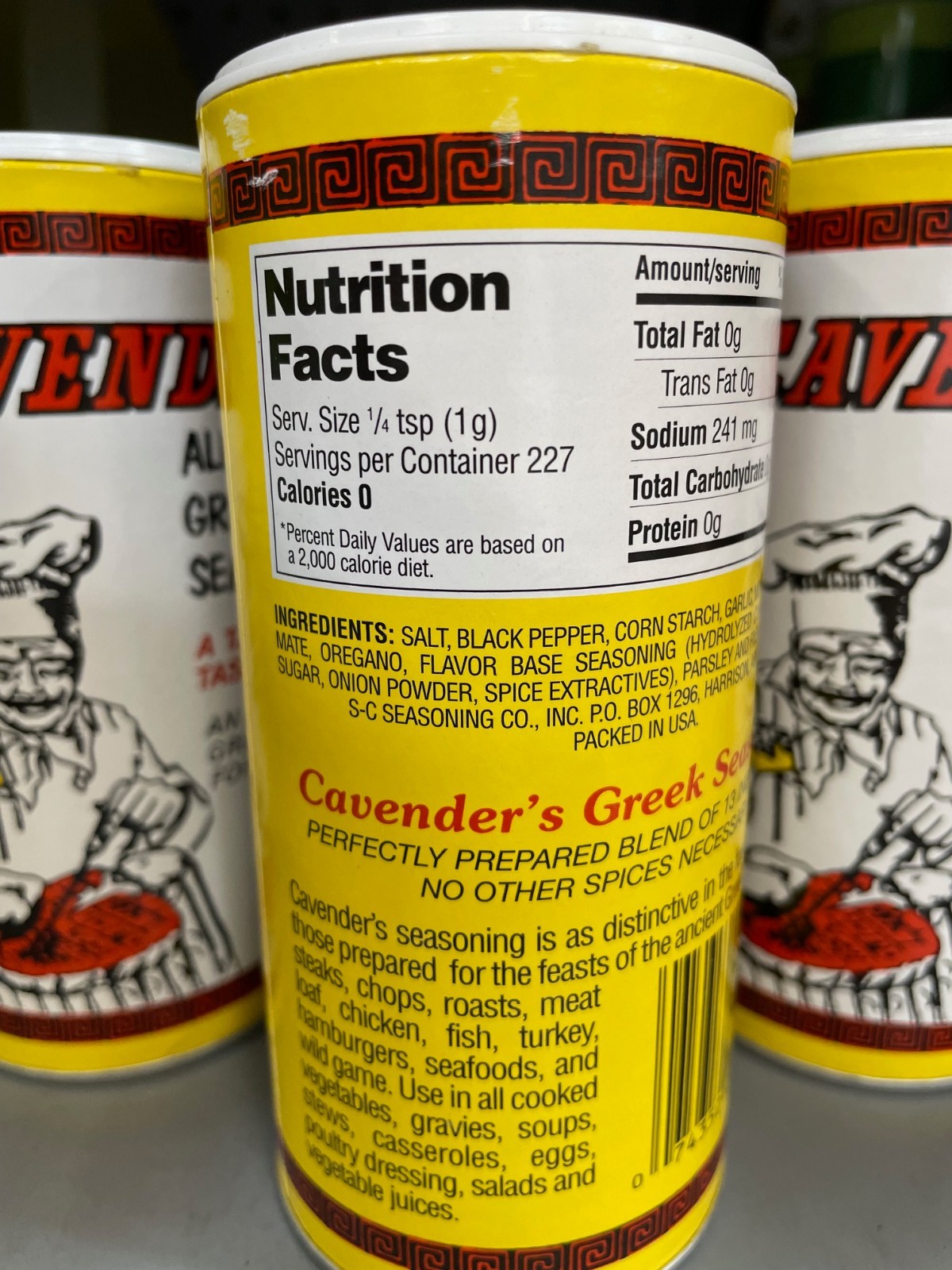 5 Pack Cavender’s All Purpose Greek Seasoning 8 oz Shaker | Greek Spice Blend