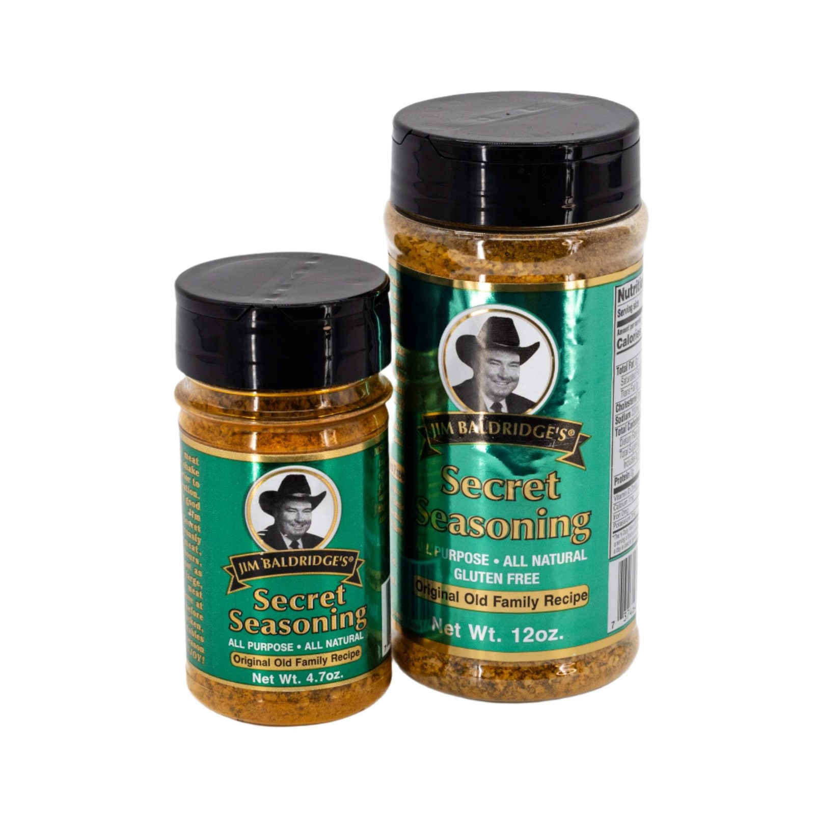 Jim Baldridge Secret Seasoning | Pack of 2 | 12 oz | Gluten Free | Baldridge Foo