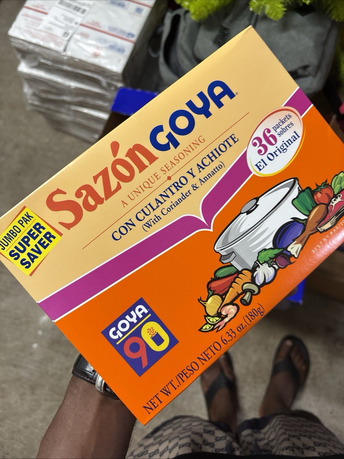 Sazon Goya Con Azafran, 1.41 Ounce, 36 Per Case