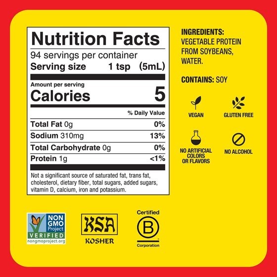 (2 pack) Bragg Gluten-Free Liquid Aminos Soy Protein Seasoning, 16 fl oz…