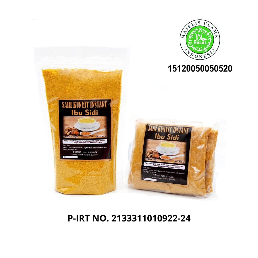 Instant Turmeric Drink Mix 250g Sweetened Herbal Beverage Powder Blend artisan