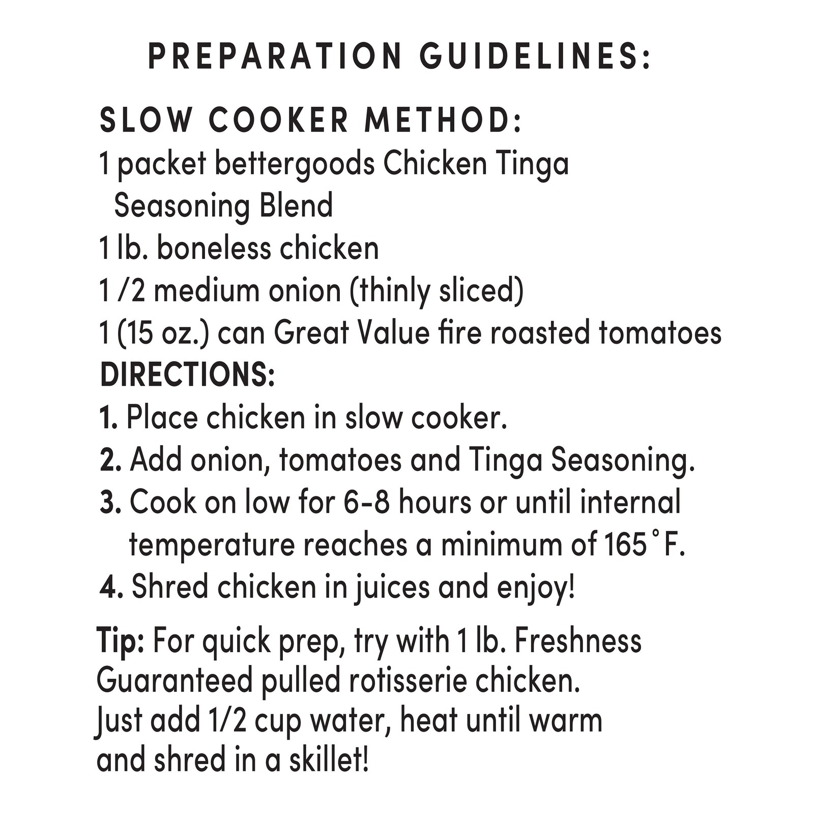 (6 pack) bettergoods Chicken Tinga Seasoning Blend, 1.3 oz
